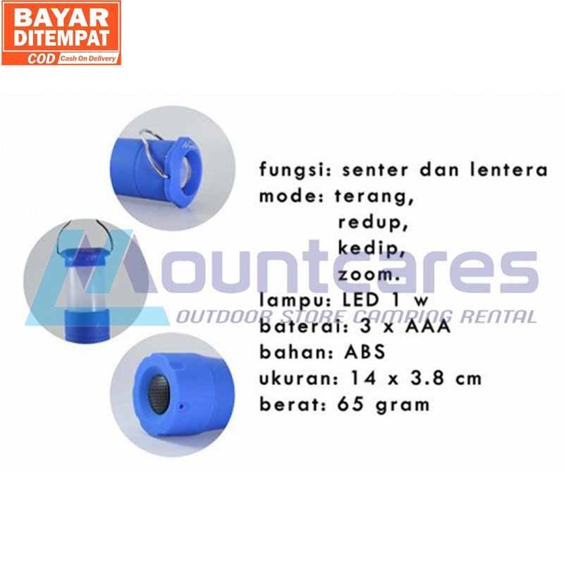 Lentera + Senter + Lampu Tenda Portable Bisa Jadi Senter Zoom 6699 Lentera Lampu Camping