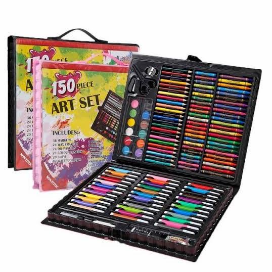 

Art Set Isi 150 Pcs Pensil Warna Set Anak Crayon Full Set Alat Lukis