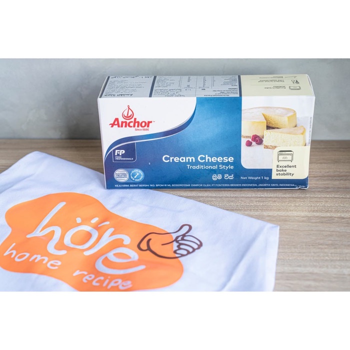 

Keju- Anchor Cream Cheese Repack 500 Gram Termurah - Setengah Kilo -Keju.