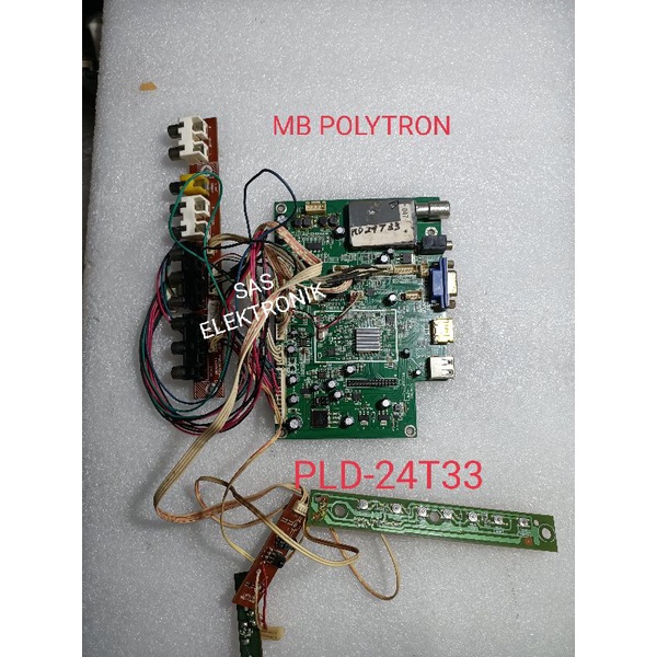 MB MOTHERBOARD MAINBOARD MESIN TV LCD POLYTRON PLD-24T33 PLD24T33 PLD-24T 33