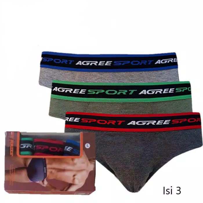 Celana Dalam Pria Agree Sport 2311 Isi 3 PCS /CD PRIA murah