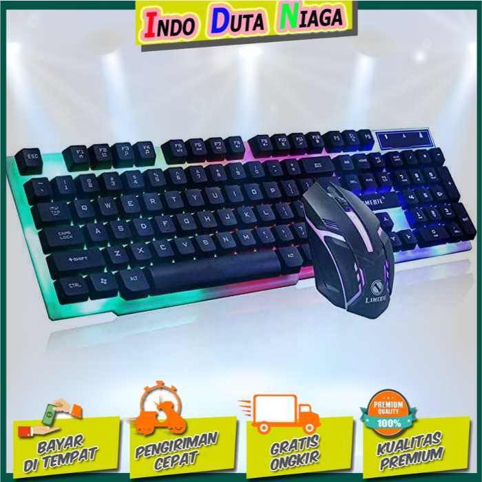 IDN TECH - Limeide Combo Gaming Keyboard RGB with Mouse - GTX300