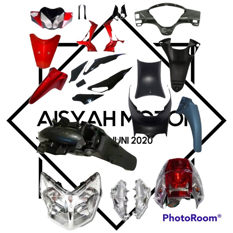 Full Bodi Dan Lampu Honda Supra X 125 Batman Warna Merah