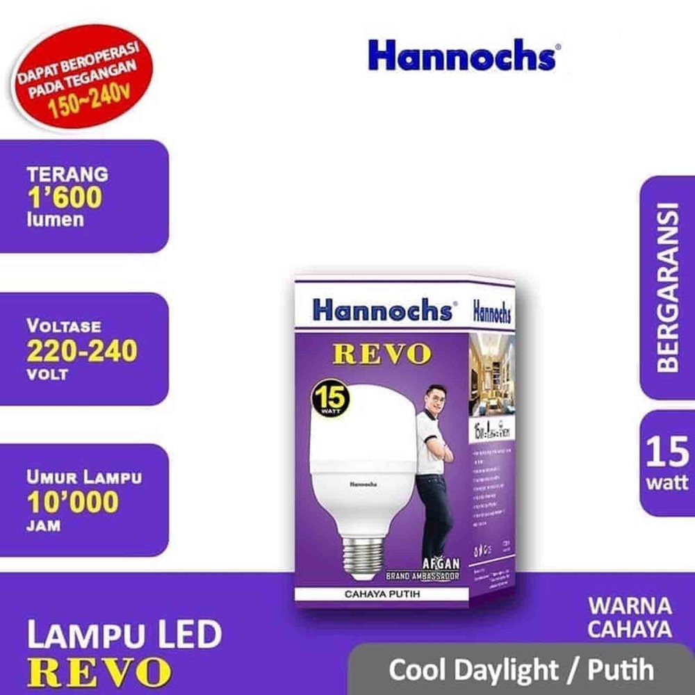 Hannochs LED Revo 15W Cool Daylight/Putih