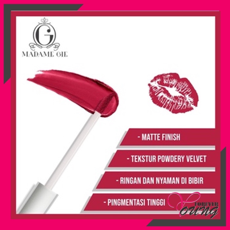 FOREVER YOUNG - Madame Gie Always On Lip Cream - MakeUp Lip Cream Lipstik