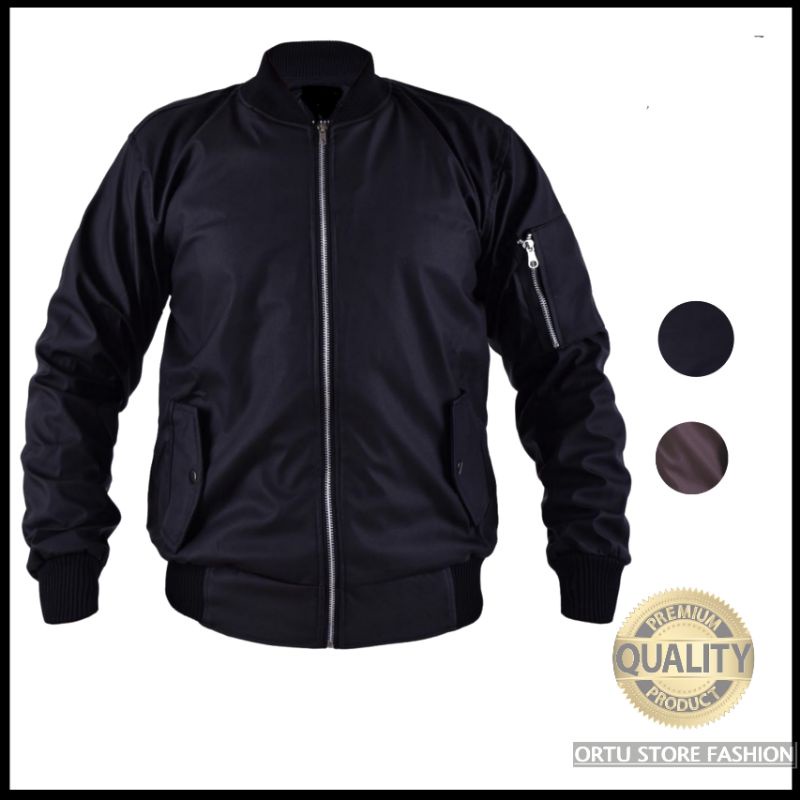 Jaket Kulit Model Bomber Pria BKR 015 Polos Distro Premium Cowok keren Original Anti air Motor laki jecket cowo jacket boombers karlit hitam xxl Murah Keren Terbaru Motor Biker Anti air Tebal adem