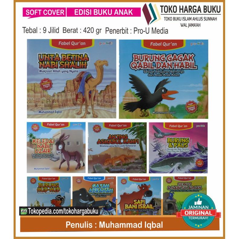 Buku Anak Paud Dan Tk Murah Terbaru Paket Fabel Qur An Buku Anak