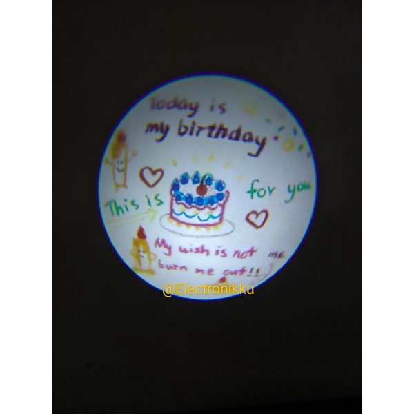 #01 Happy Birthday Projector READY STOCK