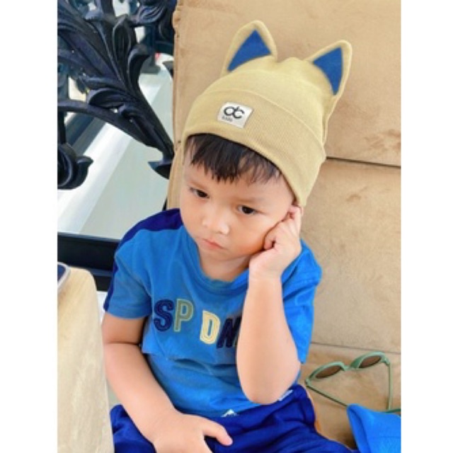 kupluk anak 1-4th rajut variasi kucing lucu bahan distro quality by dc kids