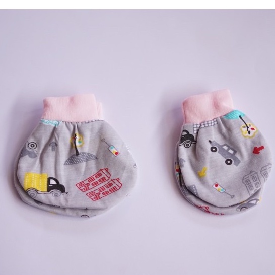 SARUNG TANGAN KAKI BAYI (BAHAN KATUN/3pcs)