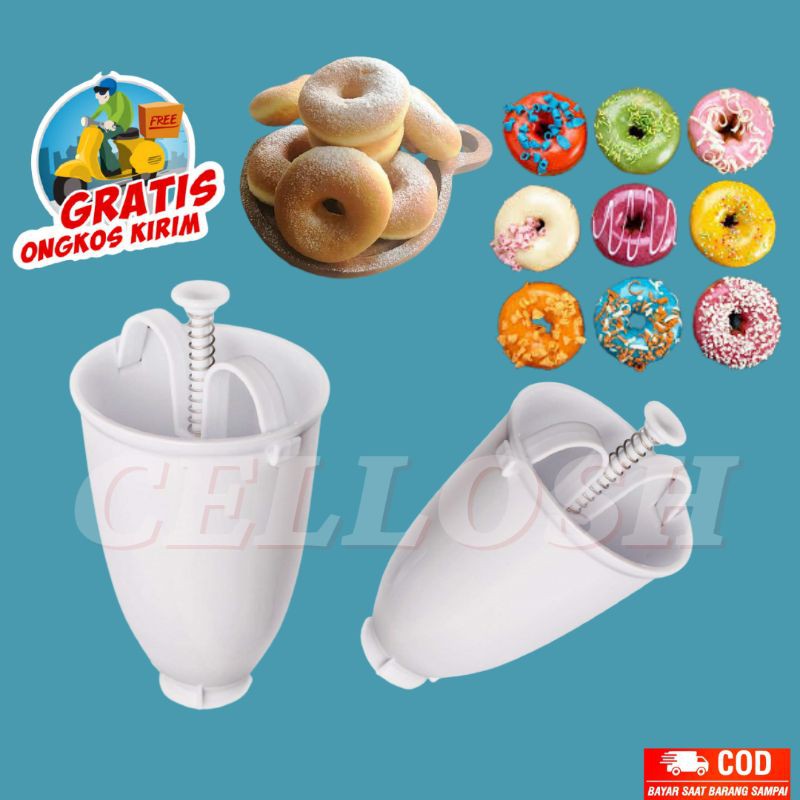 Cetakan Donat Bulat Cetakan Kue DIY Drop Donut Maker Tool