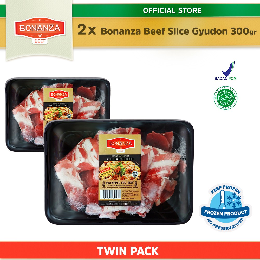 

Bonanza Beef Slice Gyudon 300gr (ISI 2 PACKS) - Twin Pack