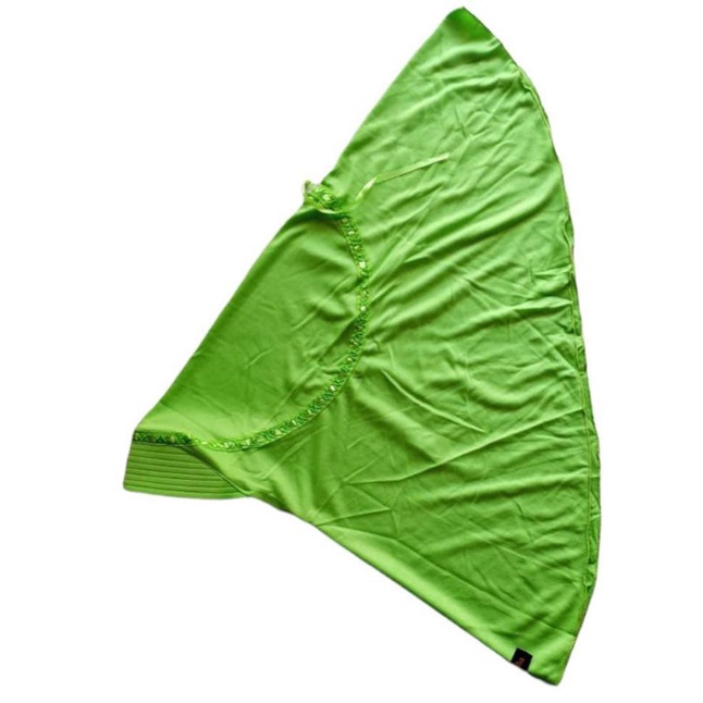 Jilbab Sekolah Kerudung Hijau Muda Anak Paud TK SD SMP SMA Dewasa Serut Pita ByKhalila