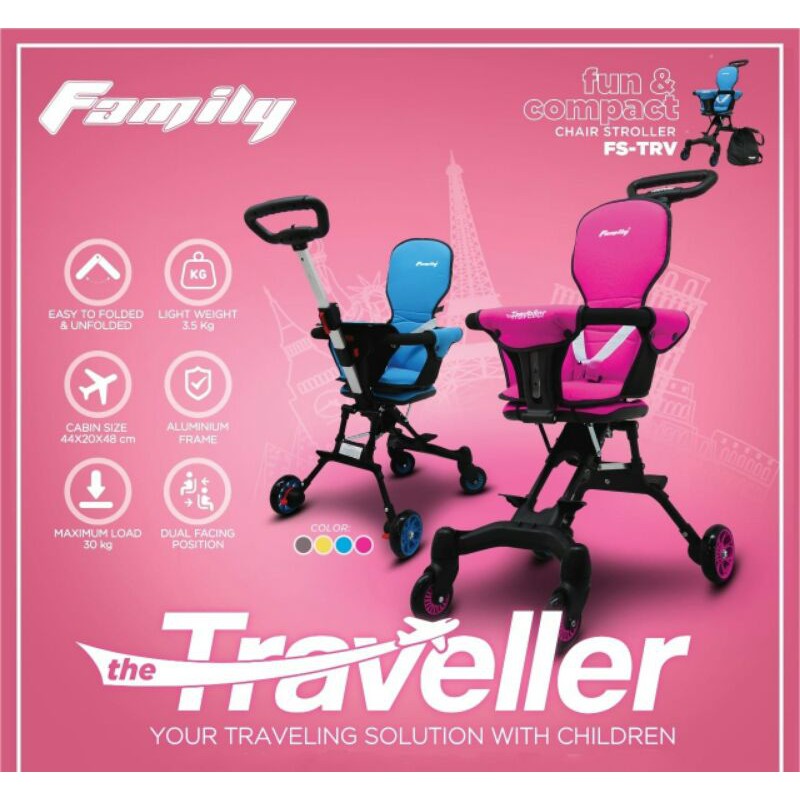 Stroller Traveller Family Chair Stroller FS-TRV / FS-SIX / FS-JNY ( FS-JOURNEY )