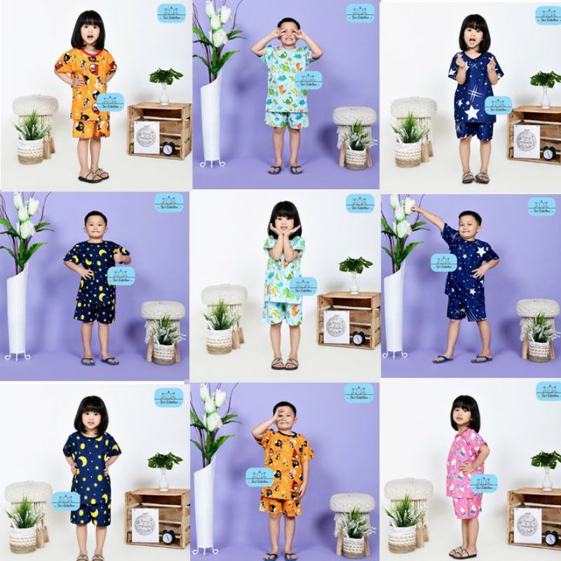 SETELAN ANAK chups BAJU ANAK/piyama anak pendek, Baju tidur