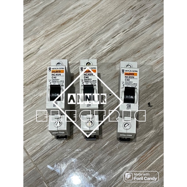 Mcb NC45a NC45N 1phase 32A dan 40A