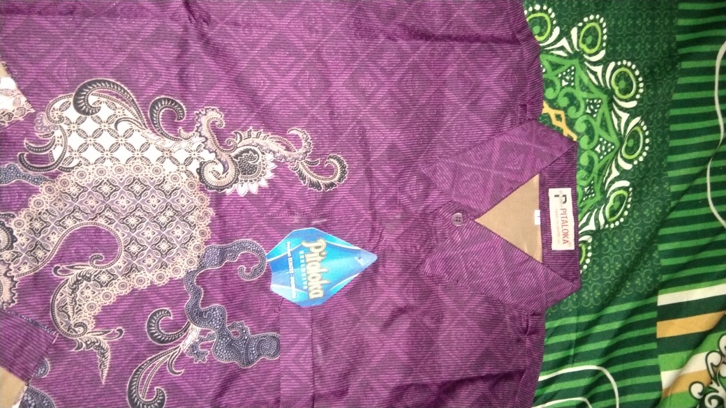 Kemeja Batik Pria Semi Sutra Sanwoz Puring Istimewa