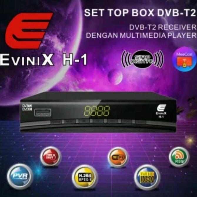 Promo  Receiver TV Digital Evinix H-1 DVB-T2 /Dekoder Tv Digital | Receiver TV