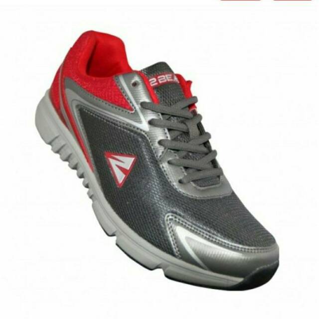 Sepatu Olahraga Lari/ Sepatu Running/ Running Shoes/ Sepatu Jogging 2Beat Cordova Gray Red