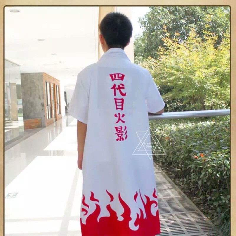 JUBAH KIMONO IMPORT YONDAIME HOKAGE ANIME NARUTO COSPLAY PRIA JEPANG