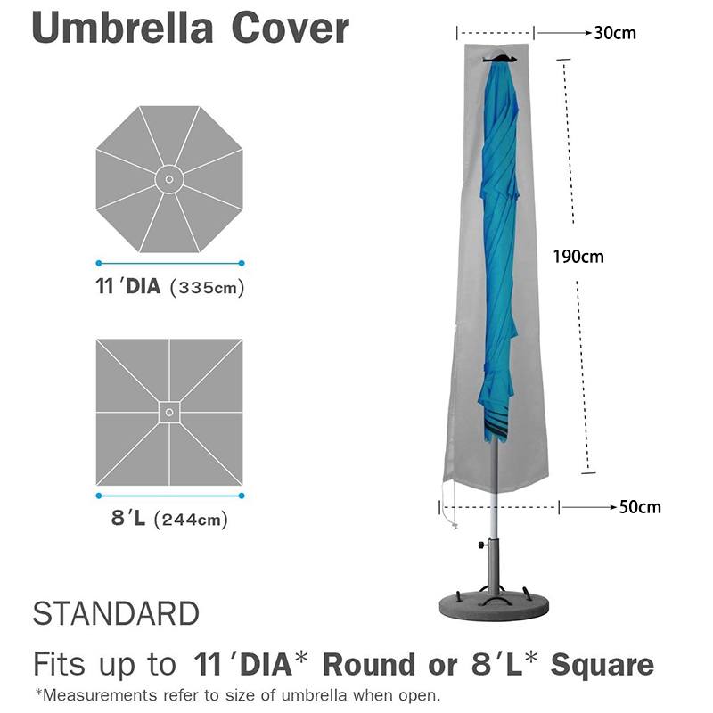 Umbrella Covers Patio Waterproof Market Parasol Covers With Zipper For 190cm 50 X 30cm Outdoor Umbrellas Large Shopee Indonesia