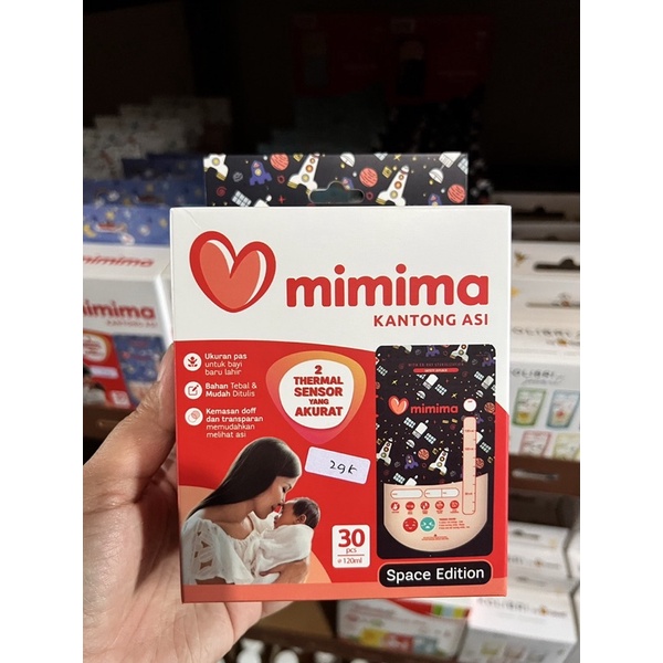 MIMIMA KANTONG ASI 120ML ISI 30PCS - plastik penyimpan asi ibu menyusui