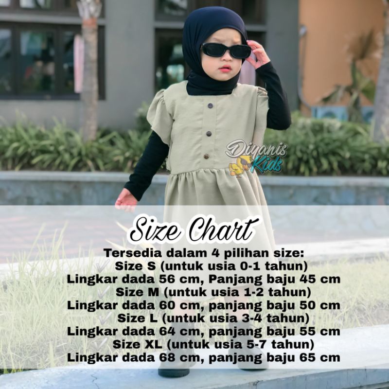 DESINTA-Dress anak| Dress baju anak perempuan bahan crincle airflow | Dress baju bayi | Gaun pesta anak bayi USIA 0-7 tahun ori diyanis kids