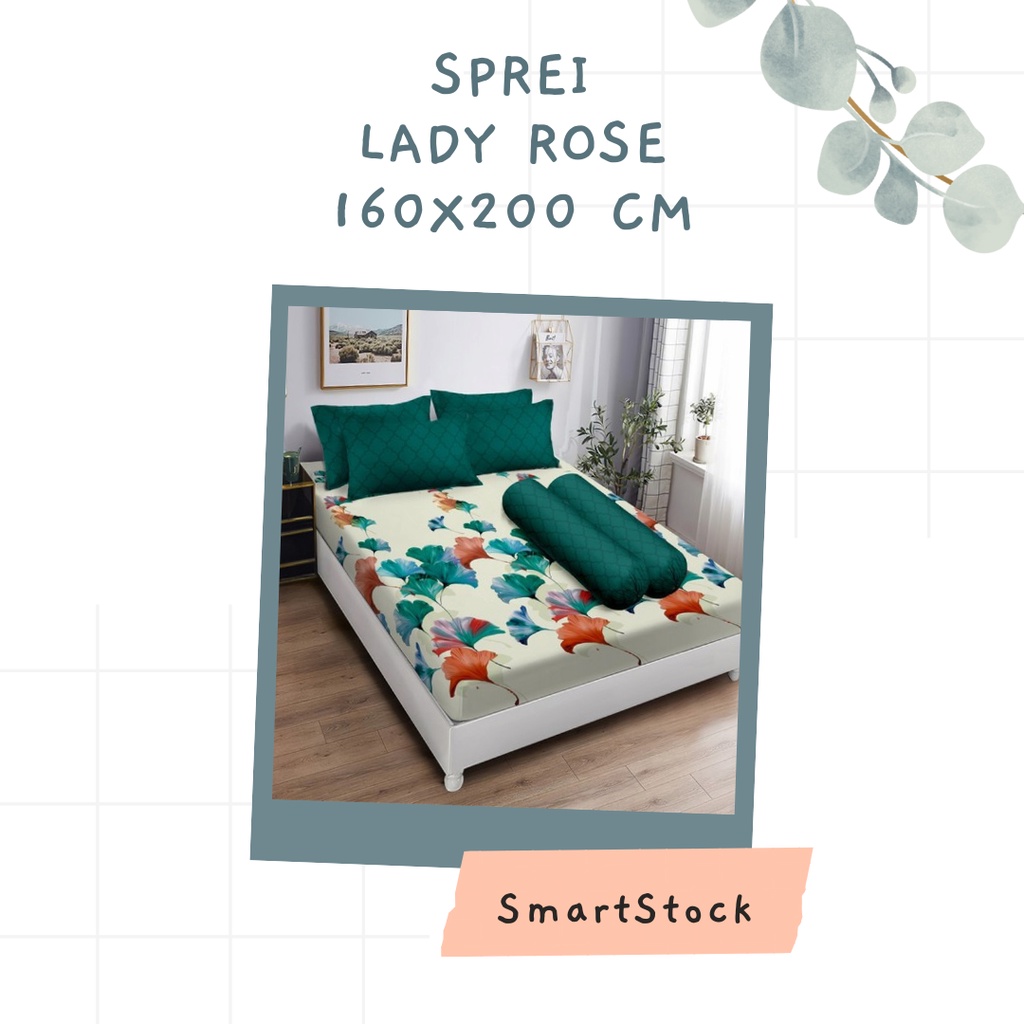 Ss Sprei Lady Rose 160 Mix Motif  Queen Size No 2 160x200 PART A