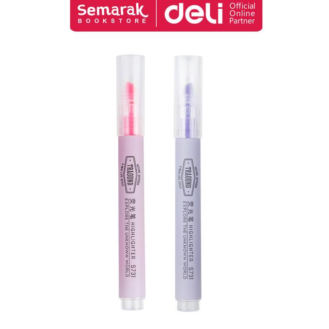 

Deli S731 Traound Highlighter Pena Penanda Ujung Miring - [1 Pcs]