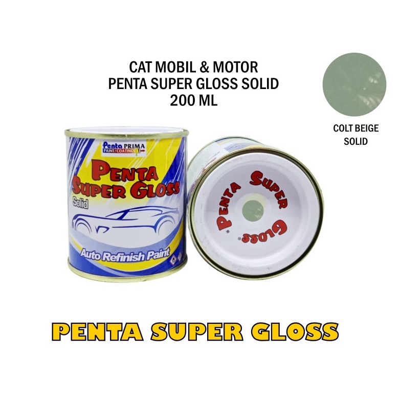 CAT PENTA COLT BEIGE 200 gram - cat penta abu abu - cat penta grey - cat motor abu abu - cat mobil abu abu