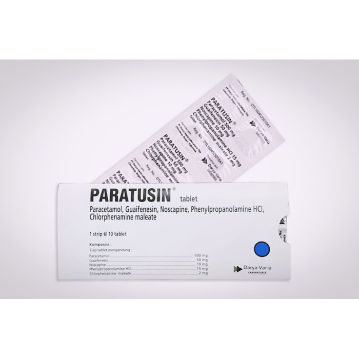 PARATUSIN 10 Tablet - Obat Demam Batuk Pilek Flu Strip