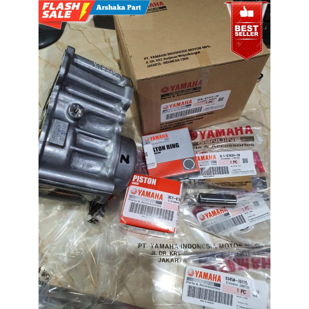 PROMO BLOK SEHER BORING PISTON KIT VIXION OLD NVL ASLI ORI YAMAHA PASTI ASLI ORIGINAL