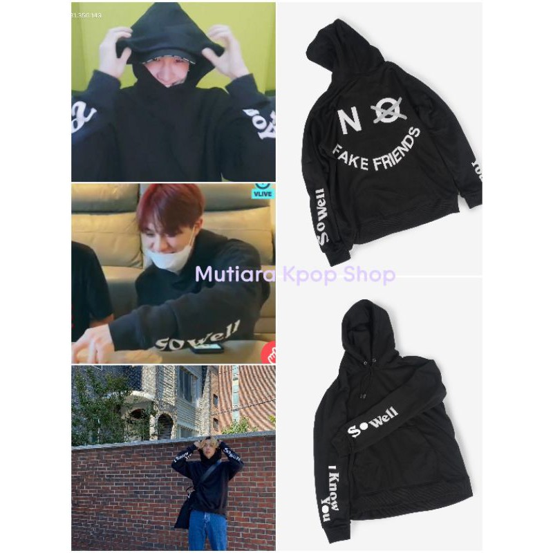 NO FAKE FRIENDS HOODIE / NCT JENO JOHNNY SKZ BANGCHAN STRAYKIDS / BAJU KOREA KPOP JAKET