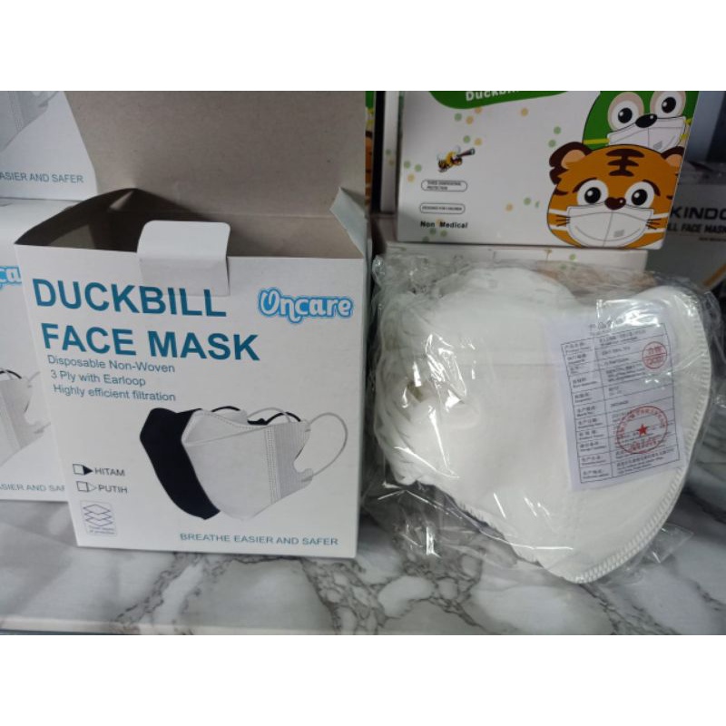 Duckbill Face Mask | Earloop | Oncare isi 50 pcs