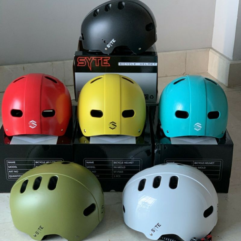 HELM BATOK BMX PACIFIC SYTE ST-F163 ORIGINAL HELM SEPEDA HELM SKUTER
