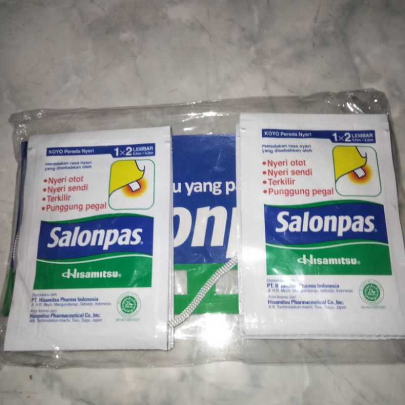 Salonpas renceng 1×2 isi 20 sachet/salonpas koyo pereda nyeri