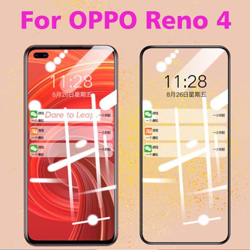 Tempered glass oppo A54/A74/A95/A55/A76/Reno 4/ 4F/reno 5/ 5F/Reno 6/Reno 3 Antigores Full Cover