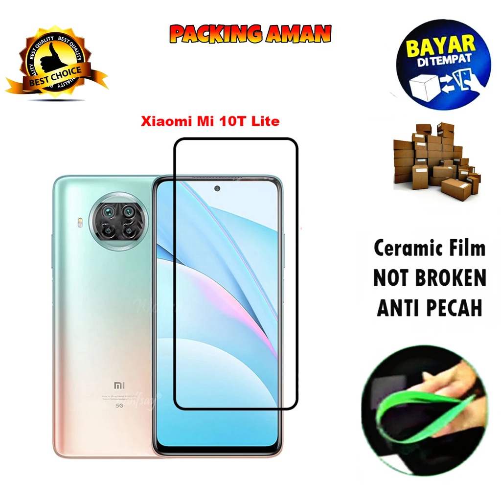 Tempered Glass Xiaomi Mi 10T Lite 5G FULL COVER FULL SCREEN Ceramic Film Anti Gores