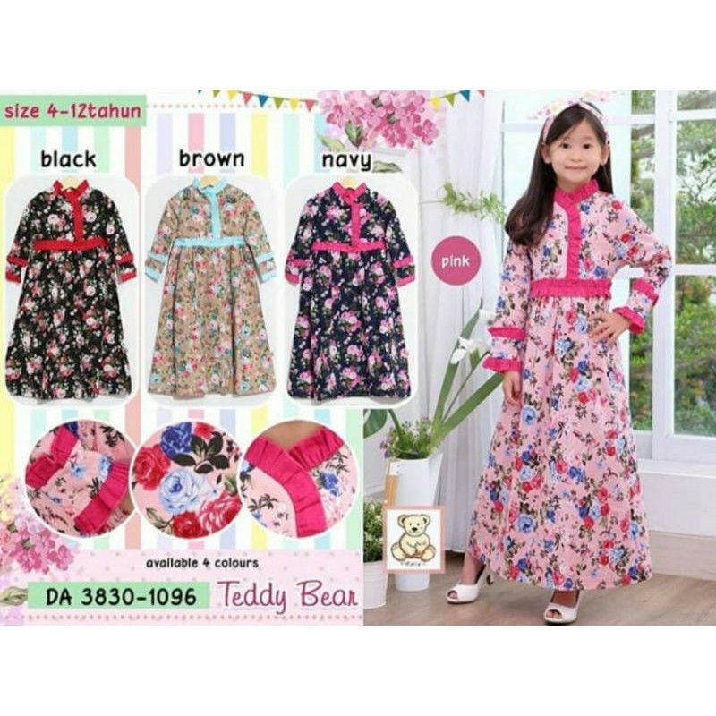 gamis anak teddy bear