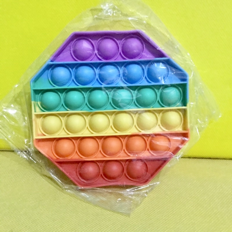 FIDGET PUSH POP ITS TOY BUBBLE MAINAN ANAK POP IT RAINBOW PENGHILANG STRES MURAH MERIAH HEMAT RAINBOW WARNA WARNI BANJARMASIN KALIMANTAN KALSEL | RUMIFY-4