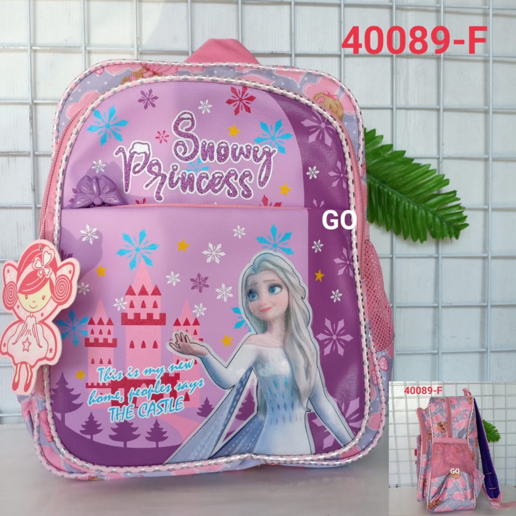 gos TAS RANSEL ALTO ANAK Karakter Snowy Princess FROZEN Tas Sekolah Anak Perempuan