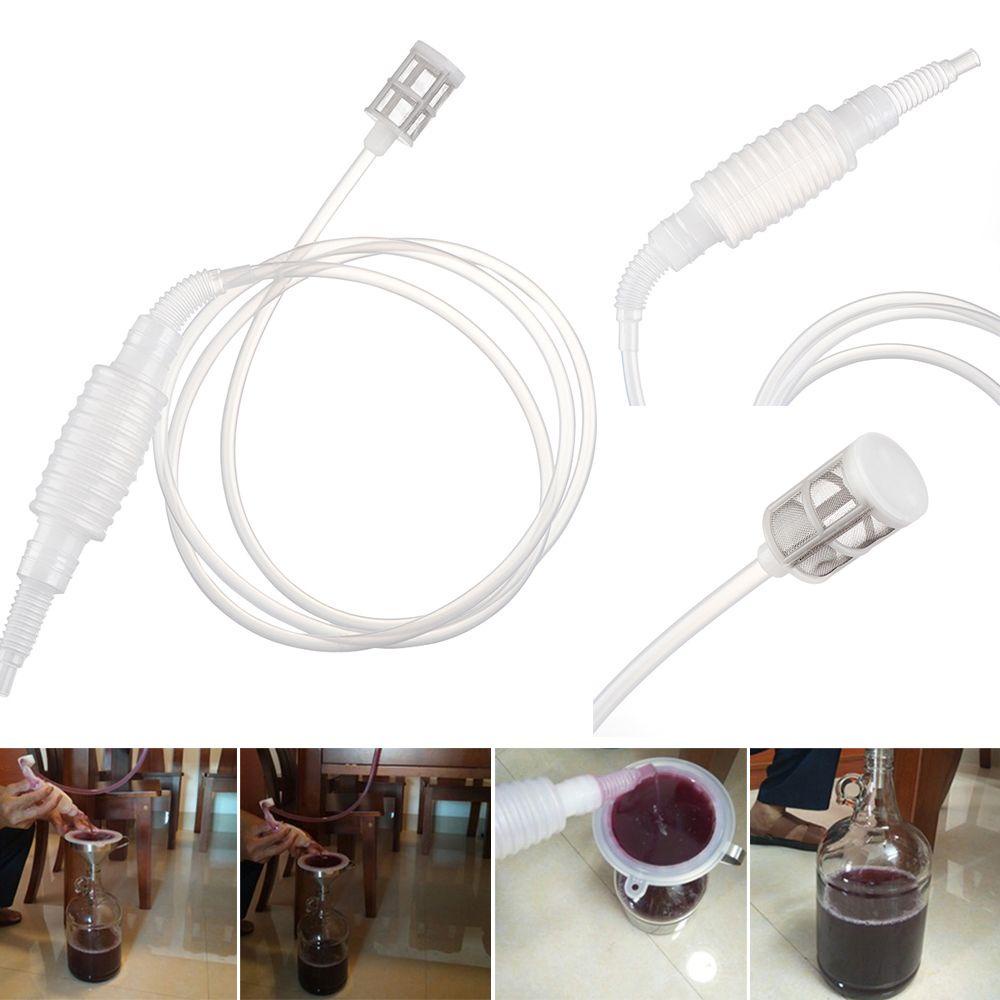 Suyo 2PCS Tabung Filter Siphon Bahan Plastik Untuk Membuat Bir / Wine