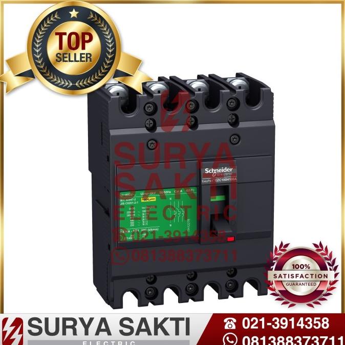 SCHNEIDER EasyPact MCCB EZC100N 40A / 40 A 4P 18KA MCCB ada stock