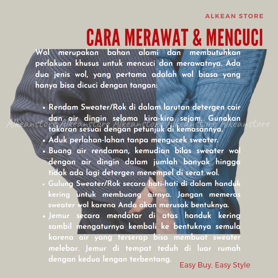 Alegae Baju Rajut Batwing Blouse Wanita Korea Premium Outer Tshirt Knitwear Original-6