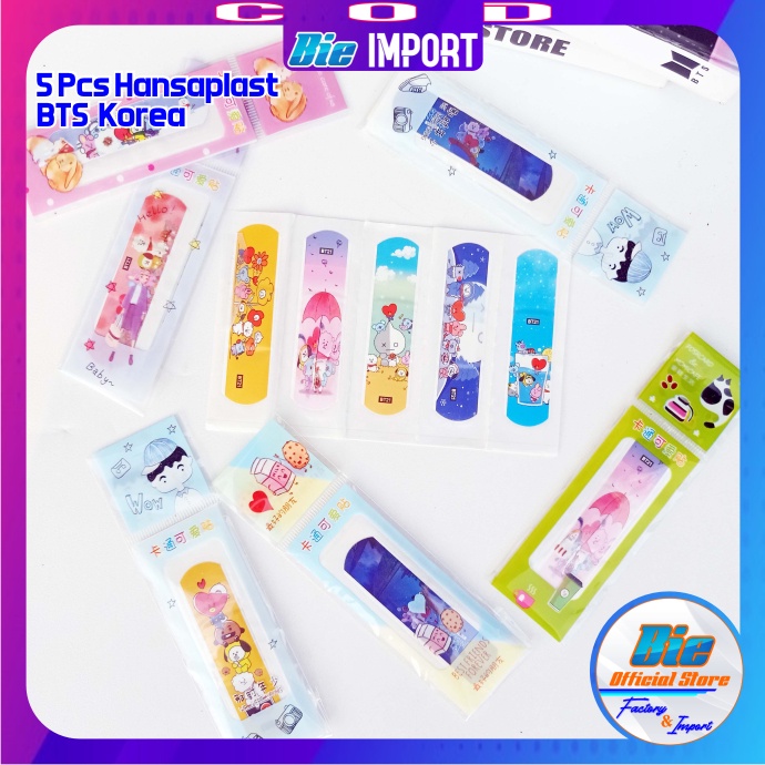 Handsaplast Karakter Korean Style Impor Best Seller / Plaster Luka Karakter Lucu