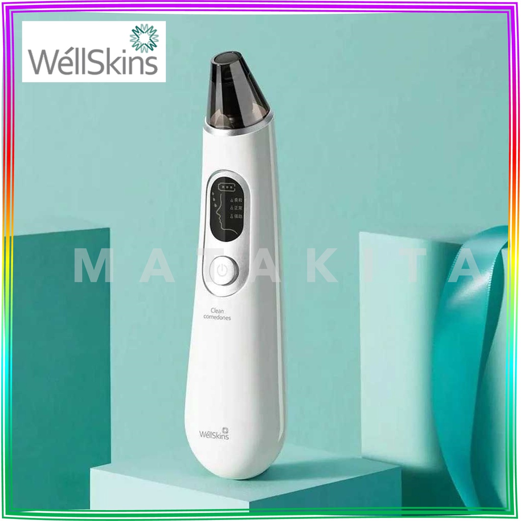 Pembersih Komedo Wajah Hidung Tubuh WELLSKINS Electric Blackhead