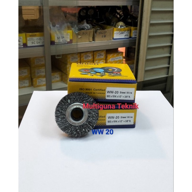 sikat piring kawat baja wheel brushes WW 20/ 2inch 50mm Union