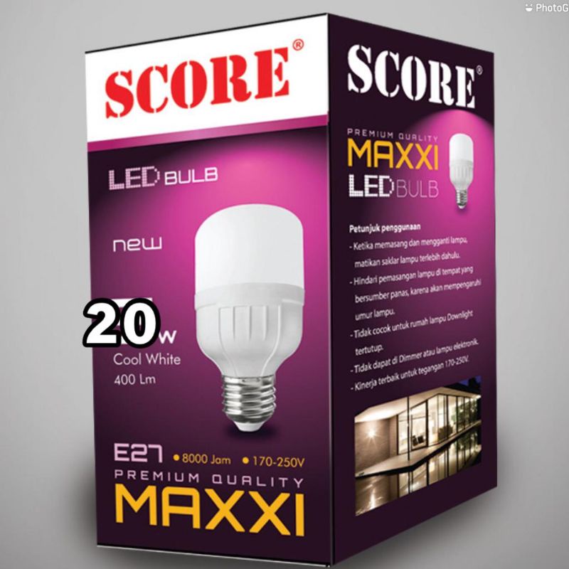 LAMPU LED MURAH SCORE MAXXI