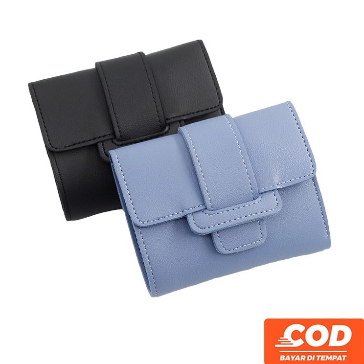 Dompet Lipat Wanita Import Mini Korea Tali Kepang Cewek Kartu Fashion Murah Grosir COD TOKO92