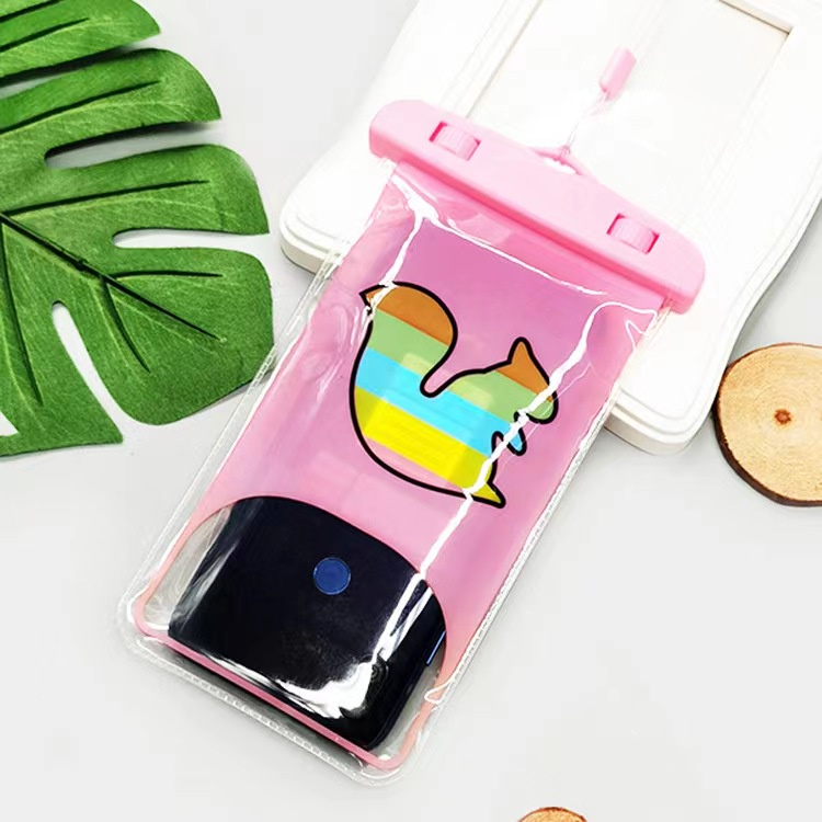 (Hello Girl) D41 Sarung Hp Anti Air/Pouch Smartphone WaterProof Case Lucu Import